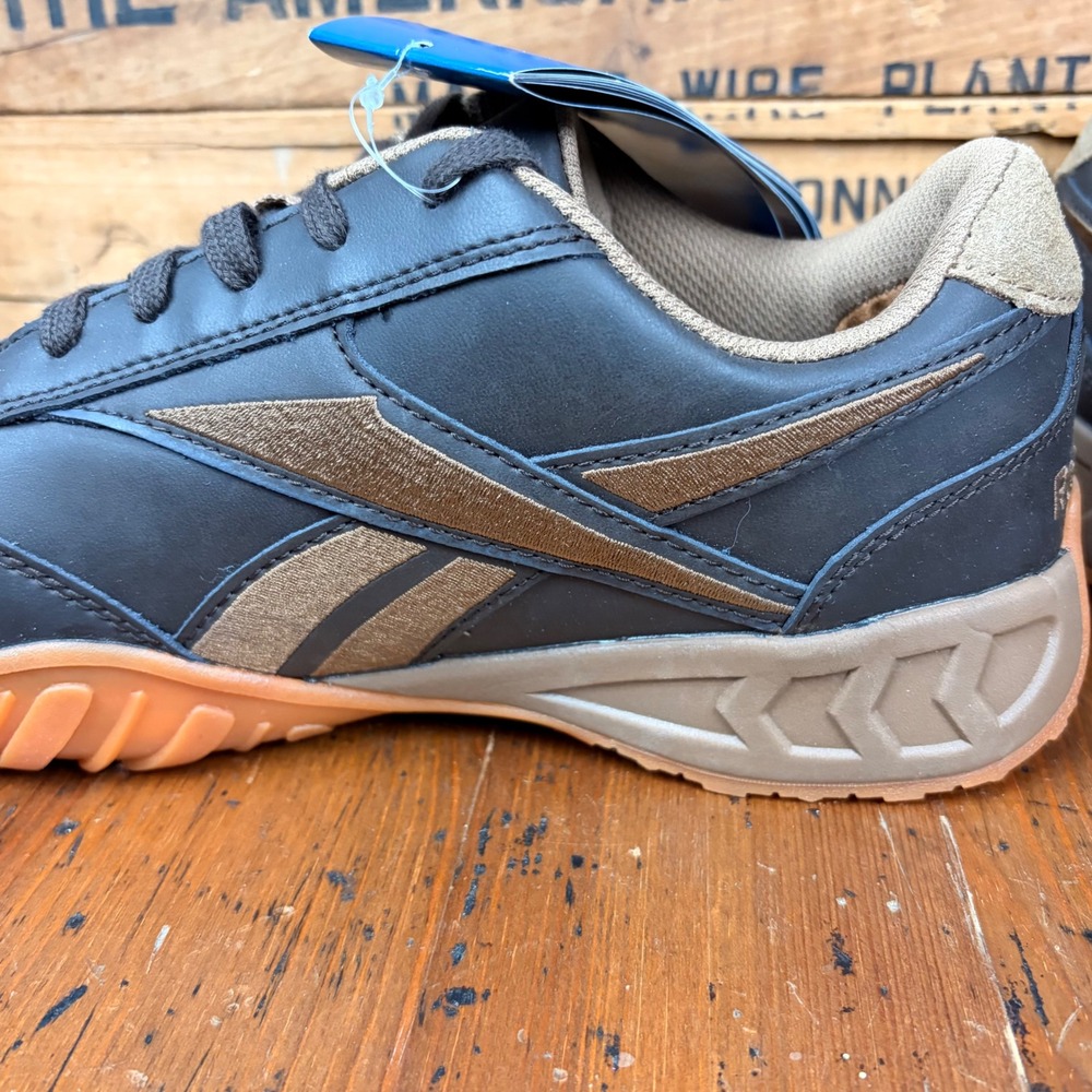 Reebok Men's 9.5 W Work Shoes Brown RB1940 Slip Oil Resisting Athletic Sneakers - Picture 6 of 12